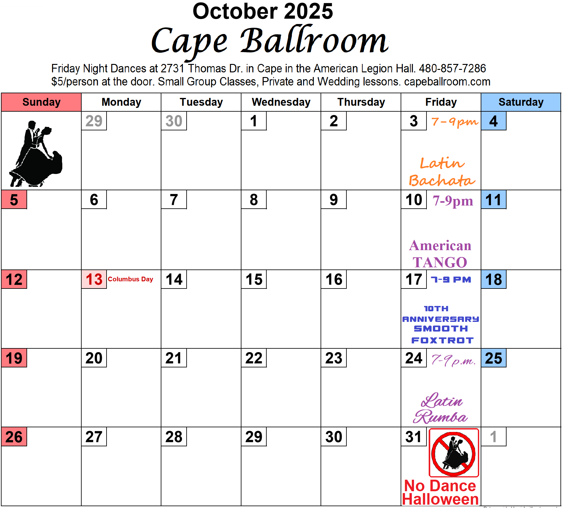 calendarOCT2025